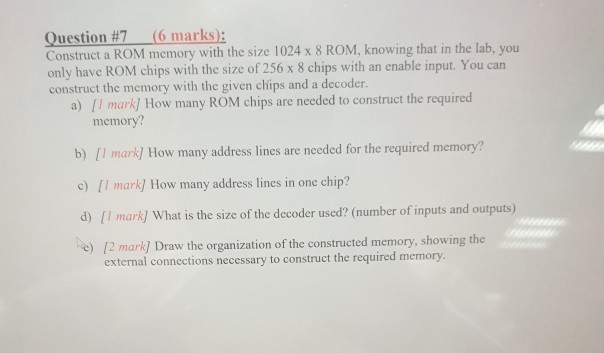 I dont know how to solve part d and e Question