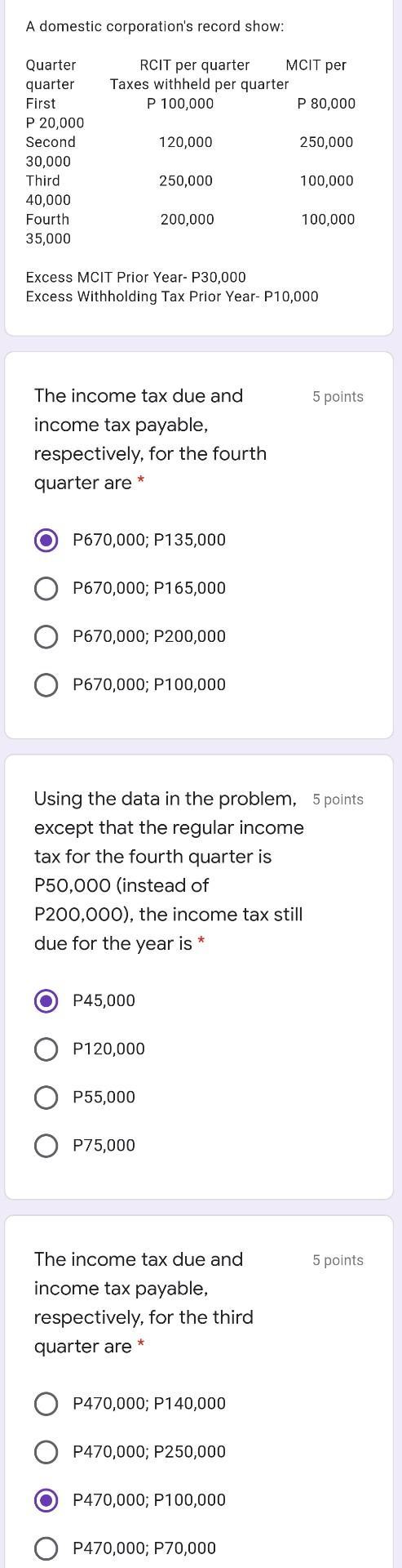 please help me to answer this 5 question. thank you A domestic