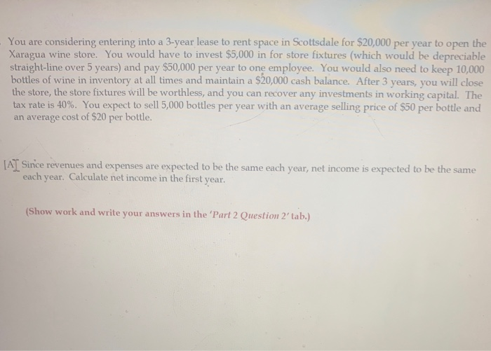  answer part A and part B - You are considering entering