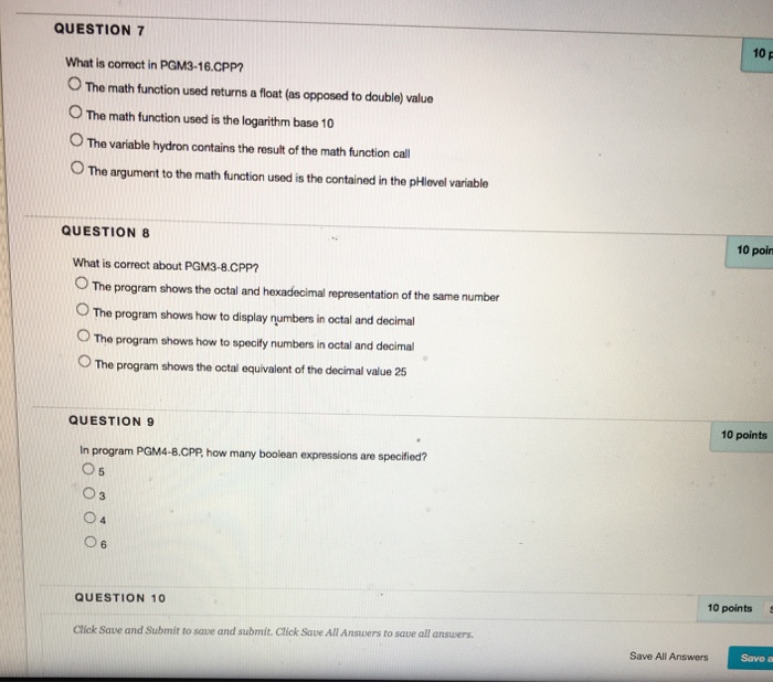 question QUESTION 1 In a switch statement, when a break statement is