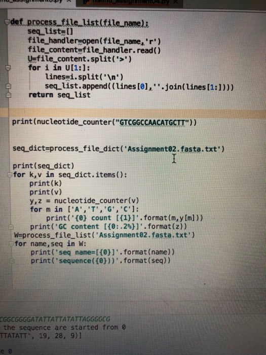 the functions required that I have coded. I am lost on how