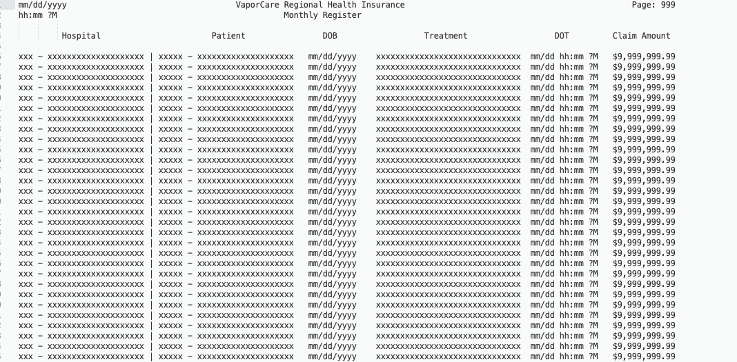 You will create an OpenCOBOL program that will generate a report listing
