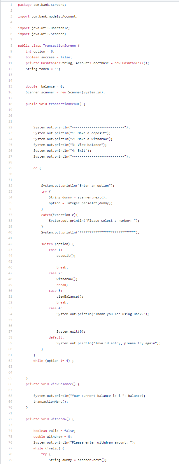 on to my provided java code and make a orcale sql code