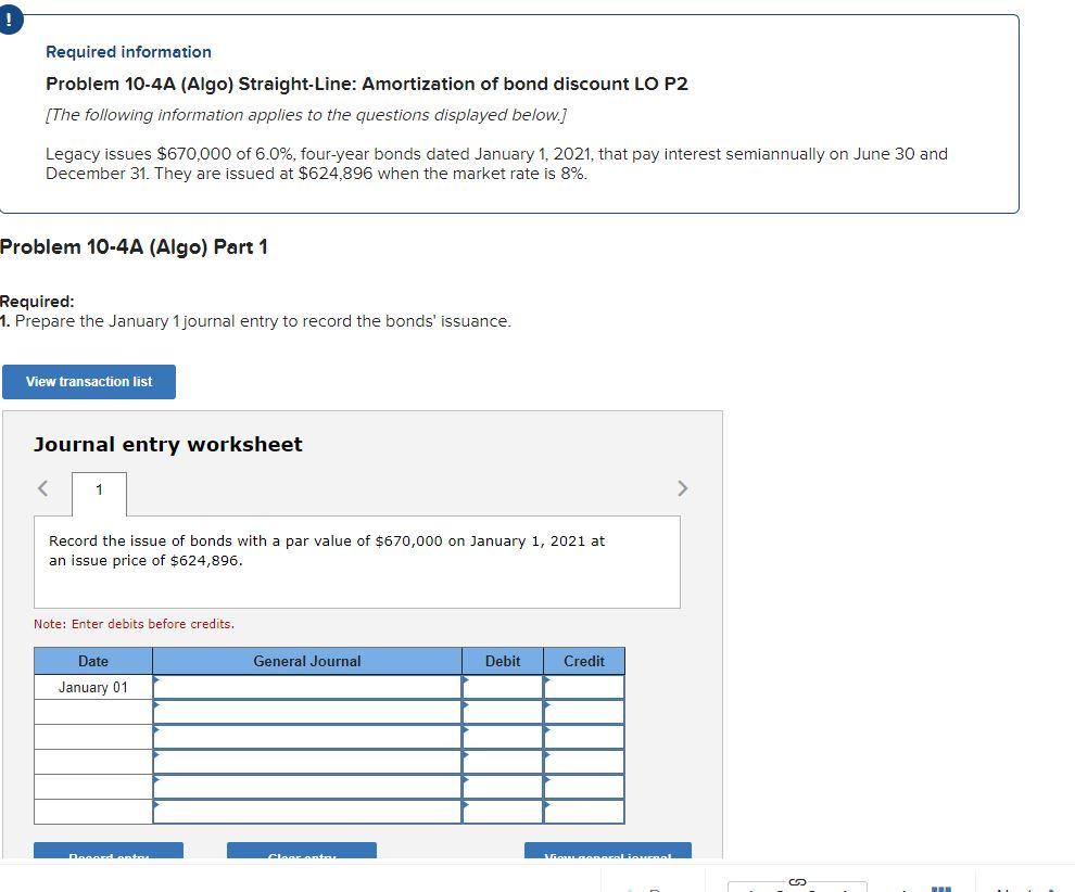 These are all the same question. PROBLEM 10-4A Required information Problem 10-4A