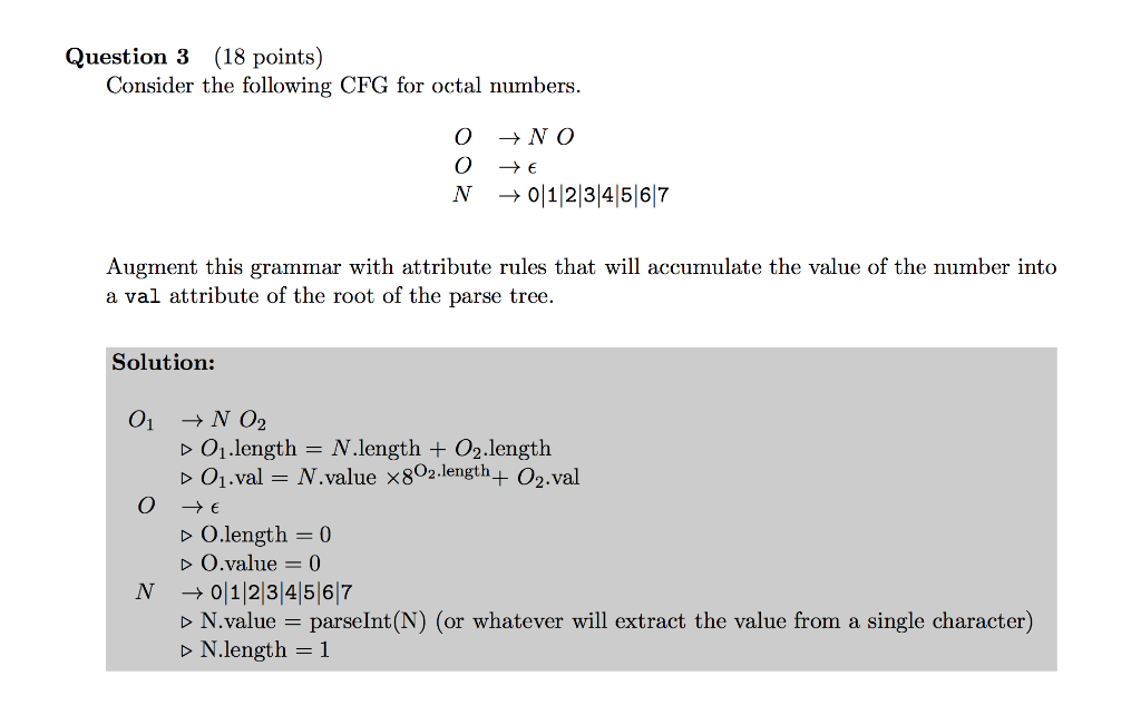 I need you to explain this answer. Question 3 (18 points) Consider