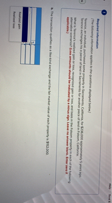  Help Save & Required information (The following information applies the questions