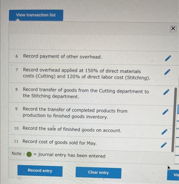 beginning of the cutting process. The following information is available regarding its