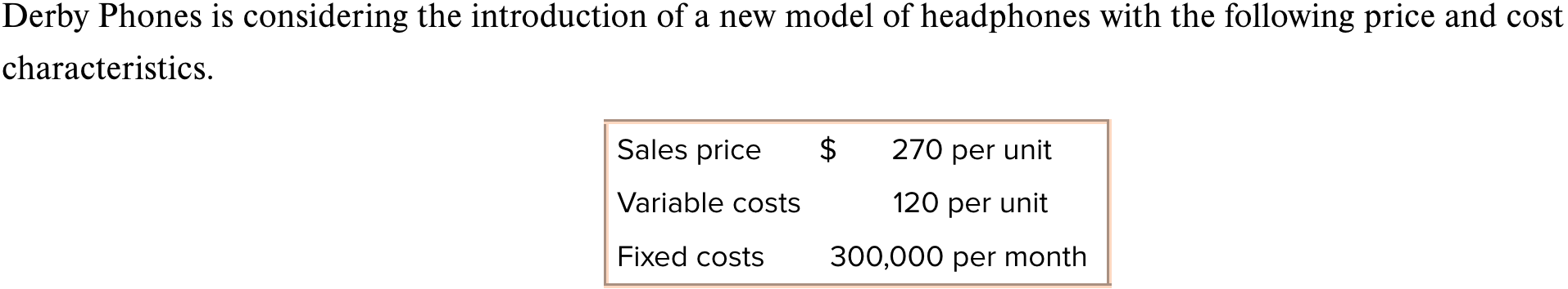  Using Excel to perform CVP Analysis Using Goal Seek function in