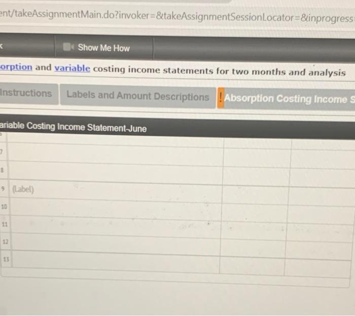 income statements for (a) May and (b) June 3a. Explain the reason
