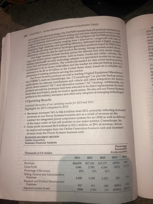 from the Chapter 2 Hydrogenics Case. Click on the "Cover" tab at