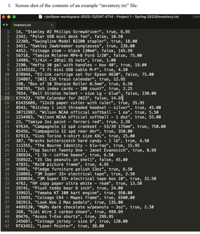 that simulates an estore (we'll call our store Nile Dot Com... we're