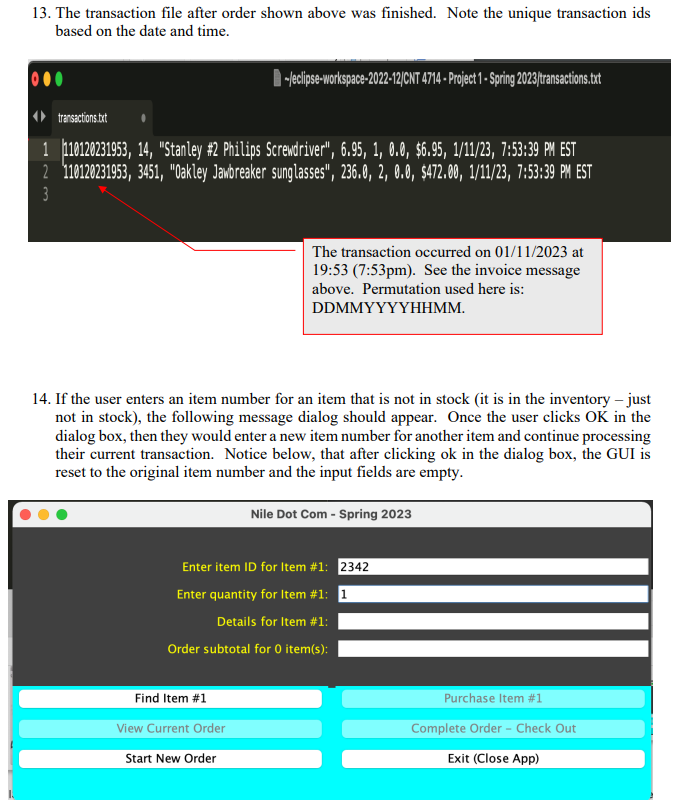 the descriptive text that describes each input area. b. A total of