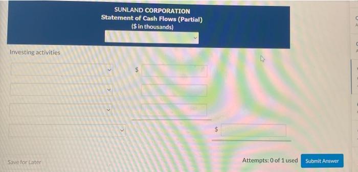 equipment during the year and sold some equipment that cost $160 and