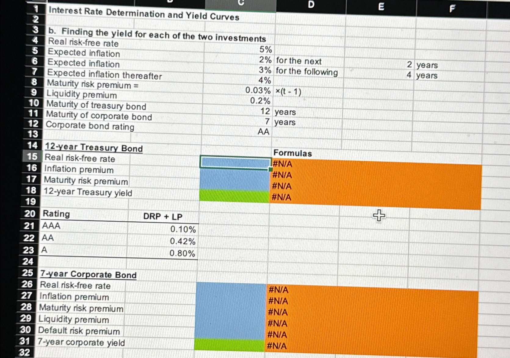  Interest Rate Determination and Yield Curvesb.Finding the yield for each of