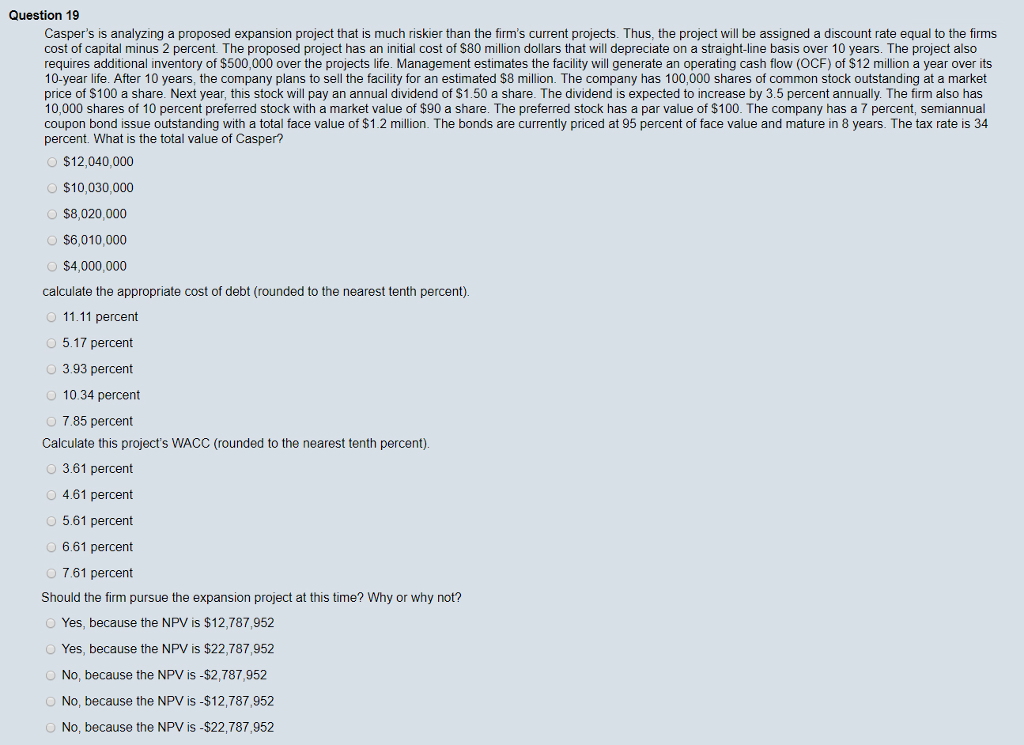 This is all one question, please help solve each part! Casper's is