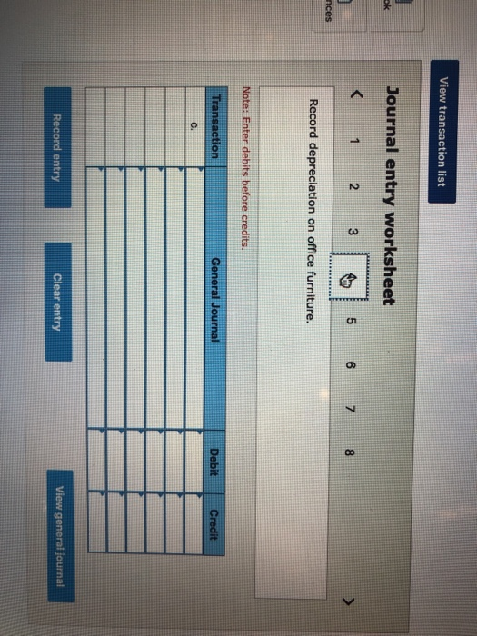 the eight adjusting entries a through g (the balance sheet part of