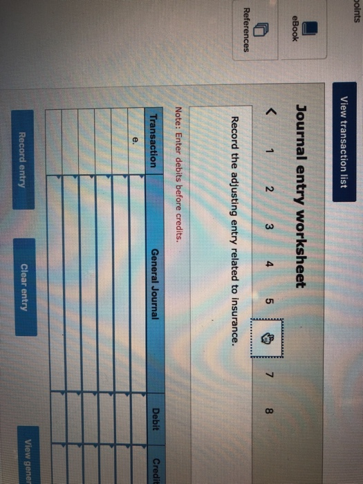 ended Dec nearned and prepaid items in balance sheet accounts. The middle