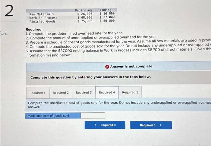 of raw materials purchased), its predetermined overhead rate was based on a
