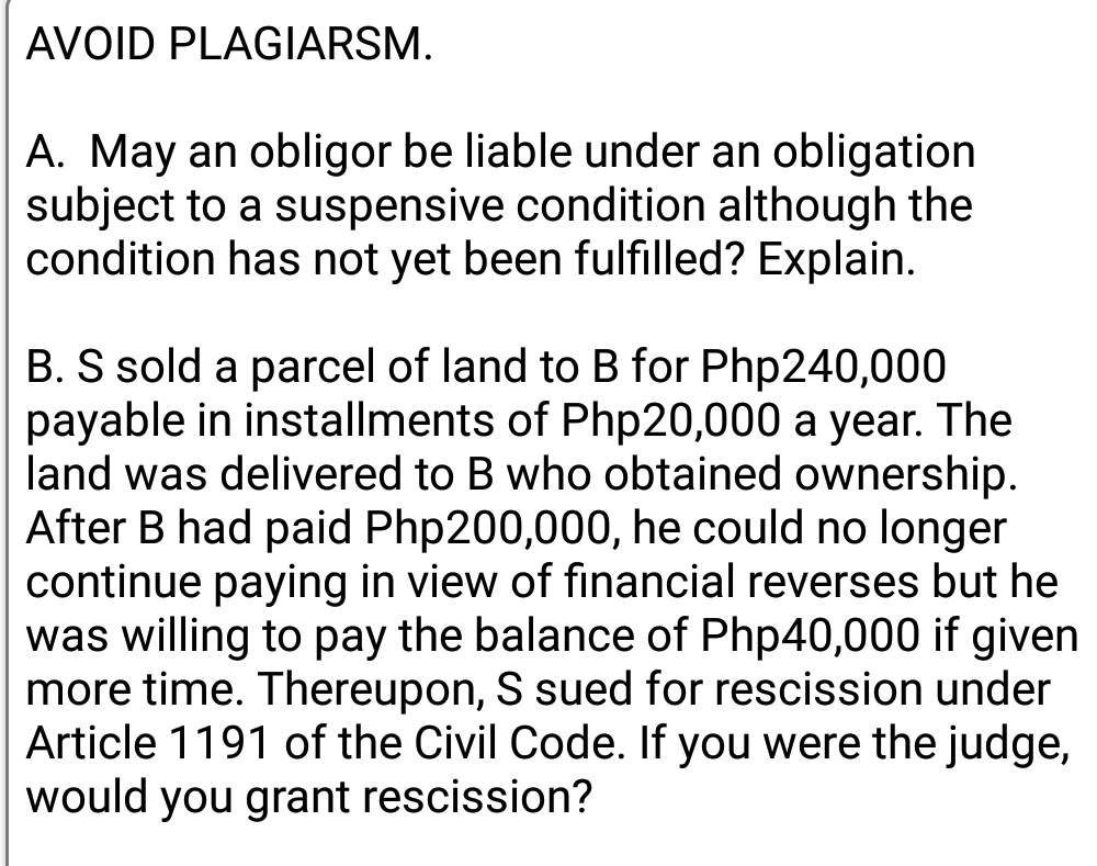  i need the answer asap. avoid plagiarsm please. AVOID PLAGIARSM. A.