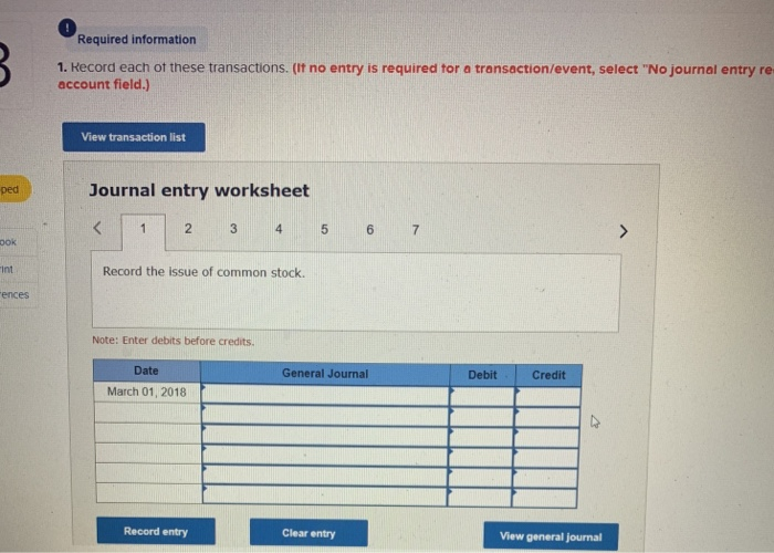 the effect on the balance sheet equation (LO10-2, 10-3, 10-4, 10-5) The