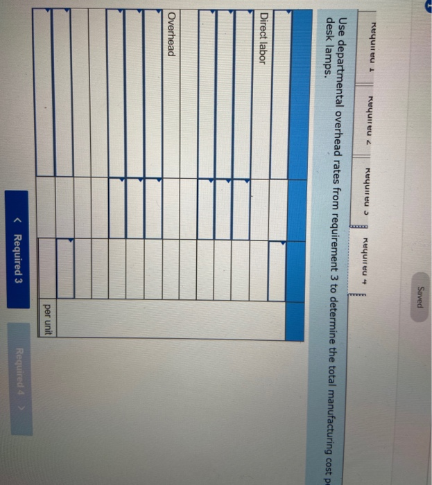 assembled in the assembly department. Information related to the 24.000 desk lamps