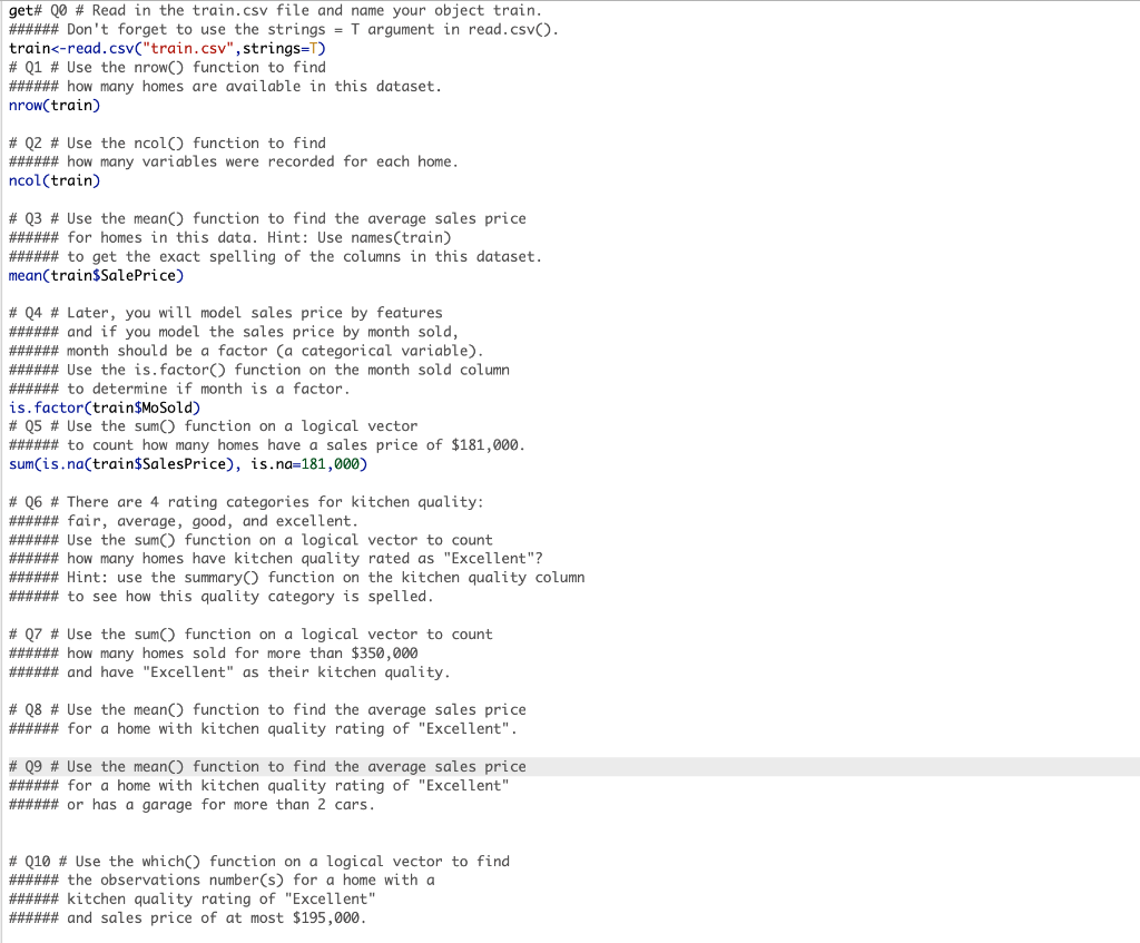  Please help. Using R get\# Q0 \# Read in the train.csv
