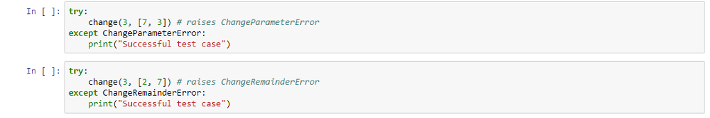 specification in the documentation string. You will need to create your own