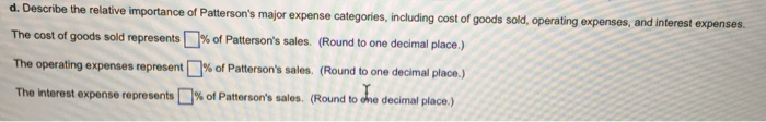 of the firm's financial condision. Specifically, write up a brief narrative that