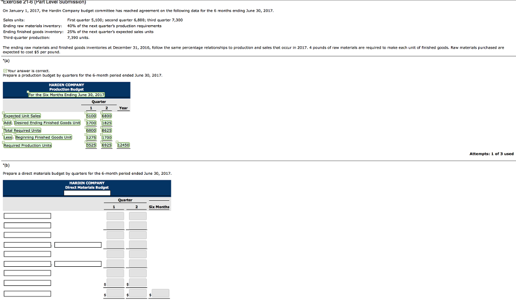 Please do Part B Exercise 2T-6(Part Level Submission) On January 1, 2017,