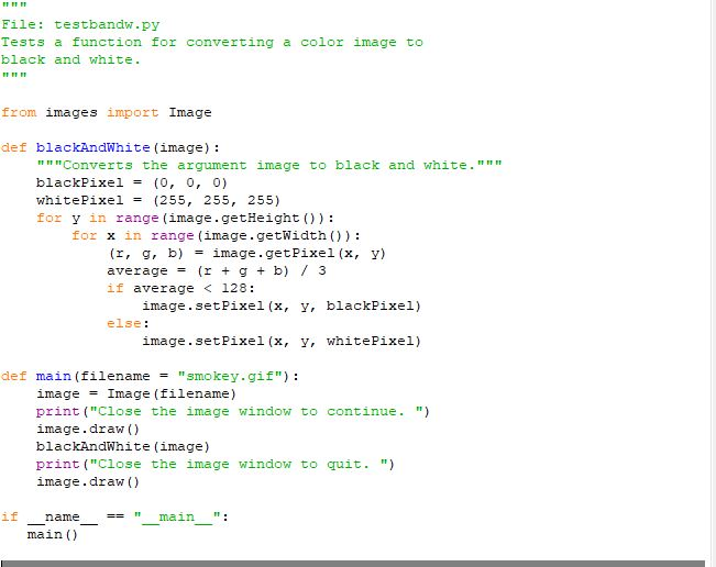 python II Define and test a function named posterize. This function expects