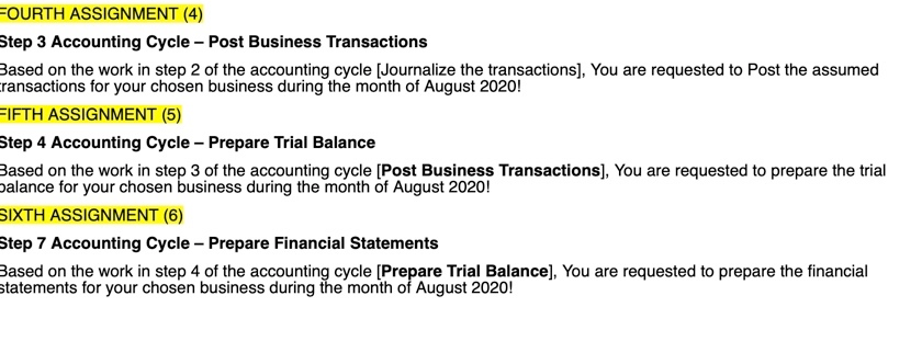 Cycle ( 9 Steps with the Calculation ) on this transaction. Assume