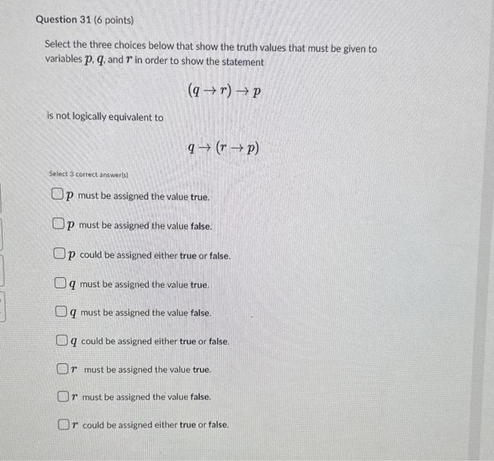 are there in a truth table with 7 variables? 28 261 None