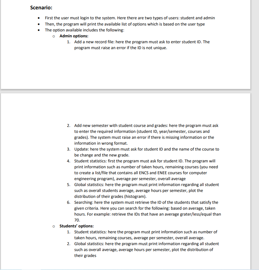 skip any point and add comments , i want the same as