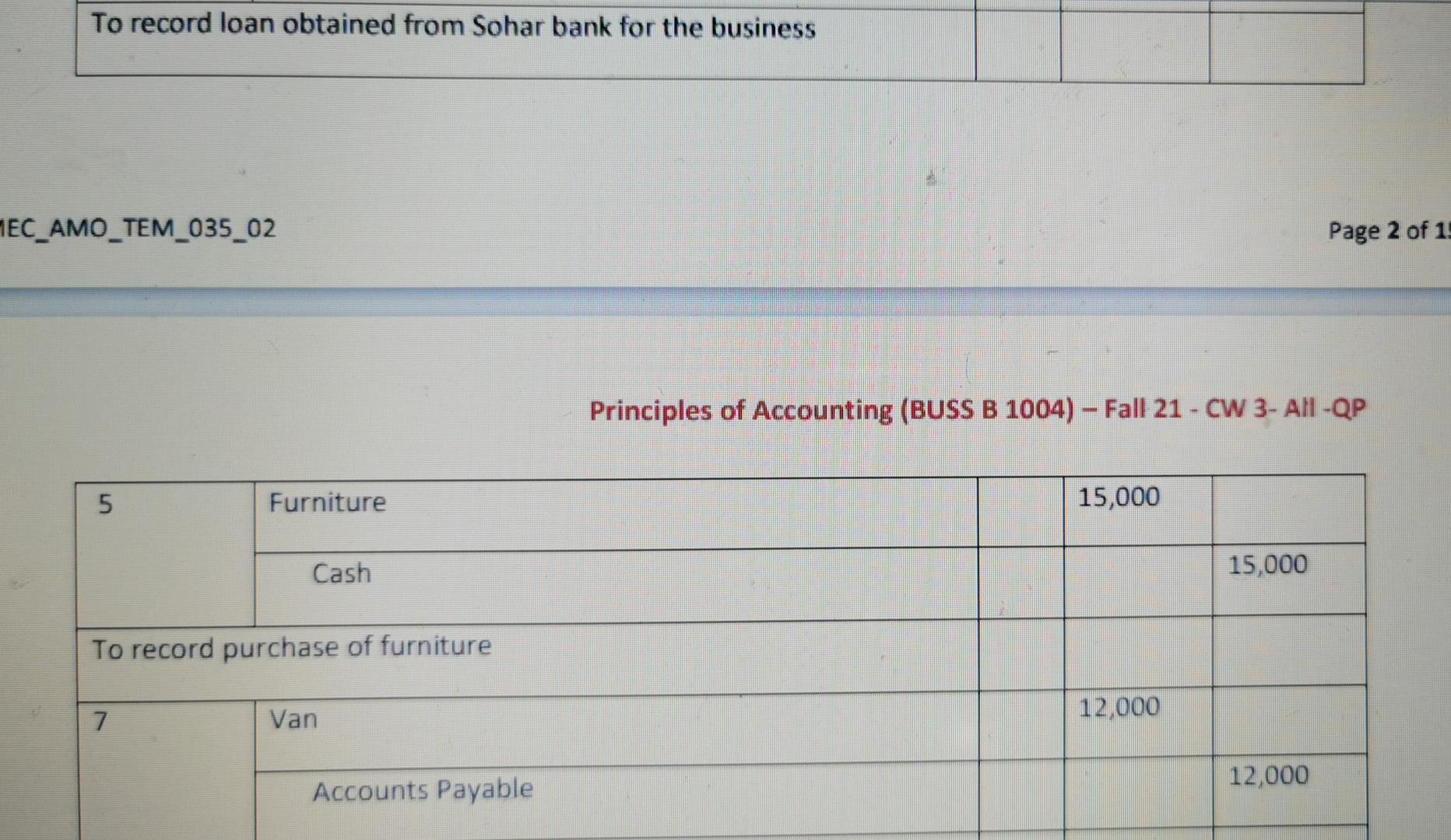 you are required to transfer the transactions into the General Ledger accounts