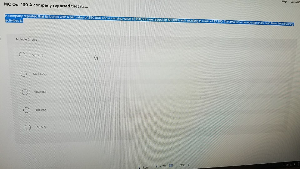 help to answer it and Explain Help Save & E MC