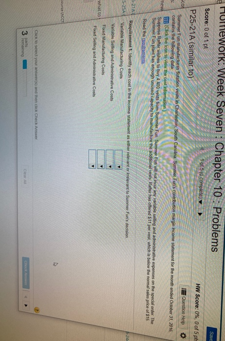 Units n the 30.000 Sales Revenue $ 450.000 Variable Costs Cost 90.000