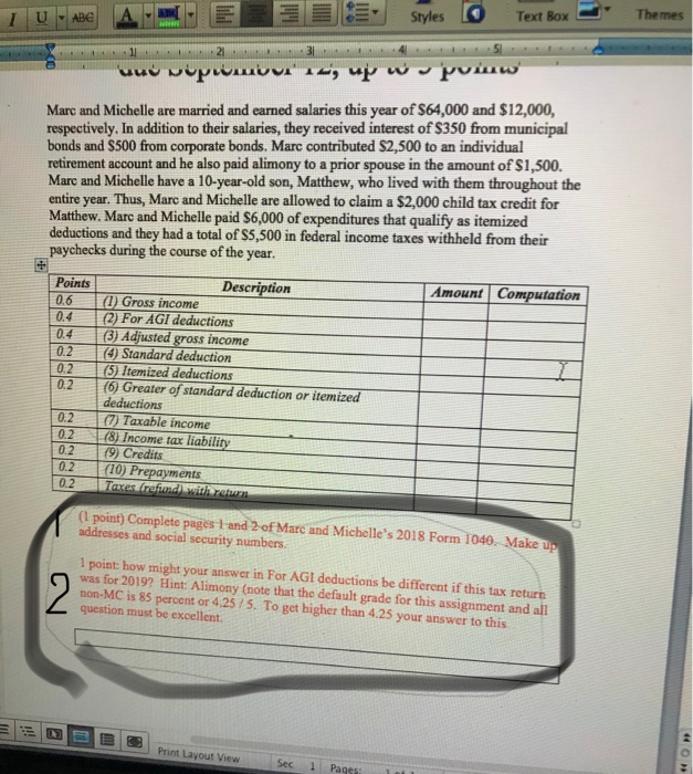 answer quastion 1,2 in circle IU - ABE 3 E Styles Text