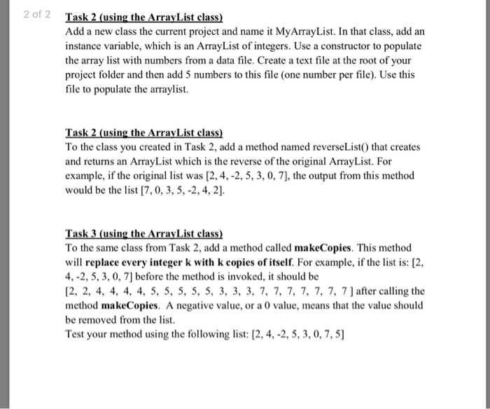  In java programming,thanks This is one question in three tasks 2