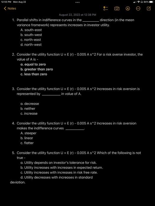Please can you answer this 1-5 multiple choice questions? Thank you! 1.