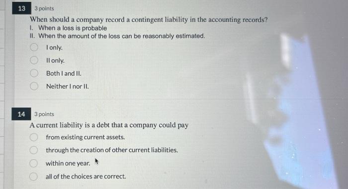  please need help with all four When should a company record