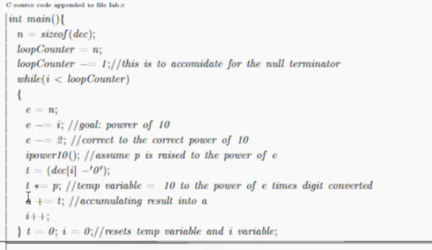 sure how to start converting my C program to assembly language. Any