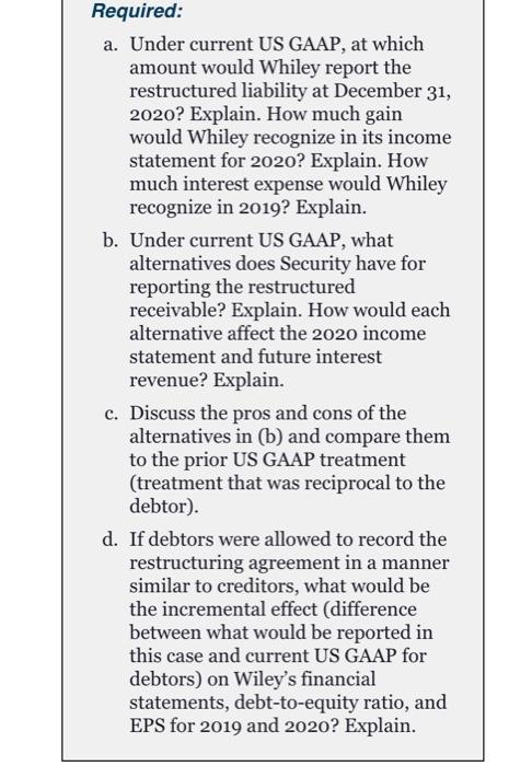 10% note to Security Company on January 2, 2019. Interest was to