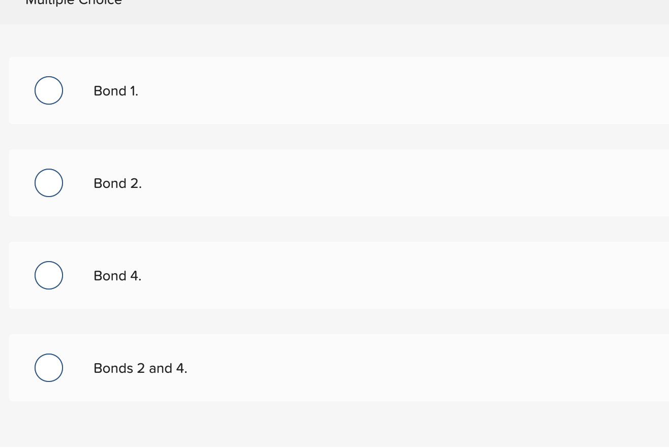 discount? Bond 1 Bond 4 8% Bond 2 5% 7% Stated Rate