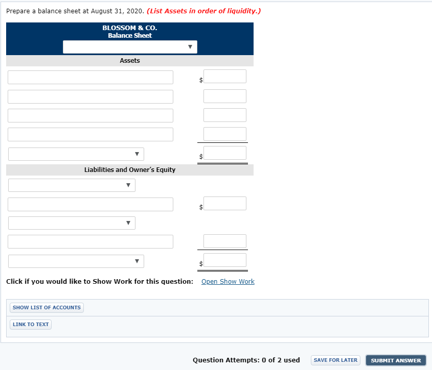 the transactions made by Blossom & Co., a certified public accounting firm,