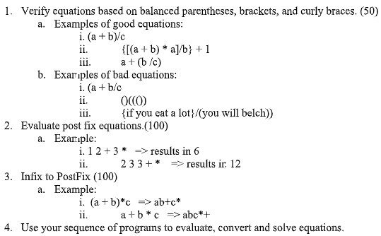 JAVA Stack Program Write a program in java that can: Just some