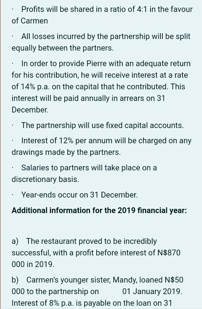 Carmen decided to pursue her lifelong dream of cooking and therefore registered