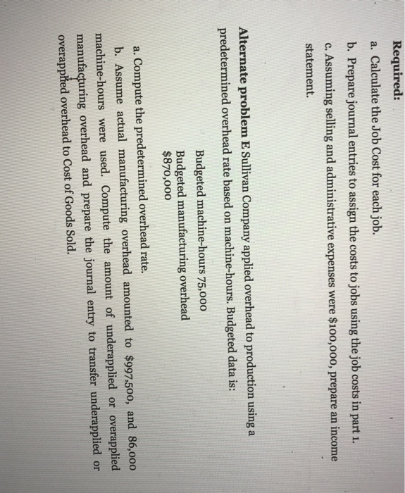 to account for its jobs, which are prefabricated houses. As of January