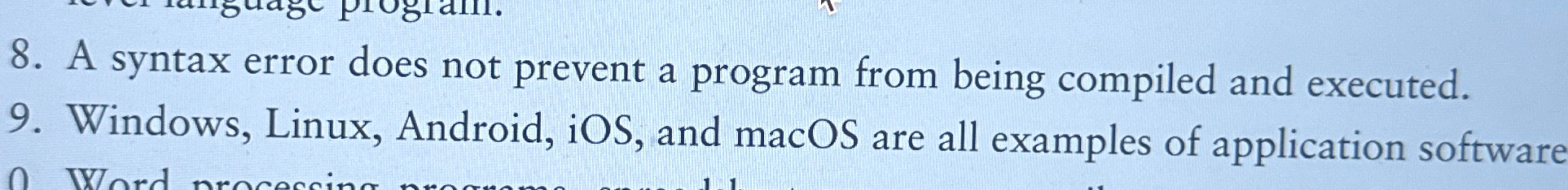  Windows, Linux, Android, iOS, and macOS are all examples of application