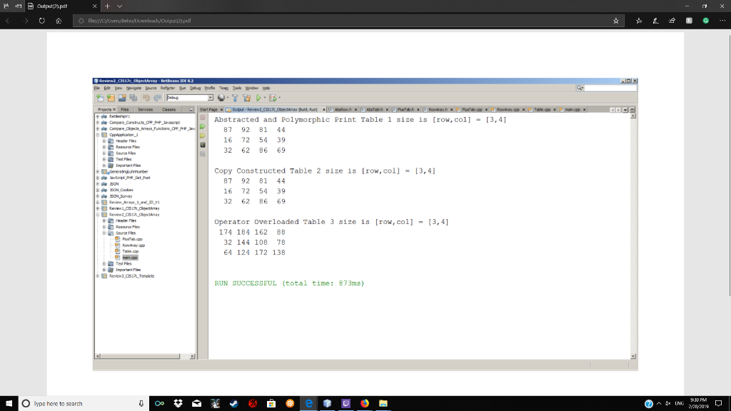 c++ Create abstract classes to inherit, show polymorphic behavior and operator overloading.