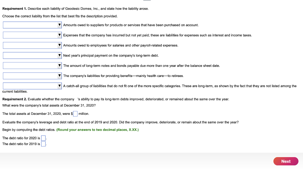 totalled $2,700 million. At December 31,2020 and 2019 , the company had